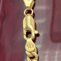 4.5mm 14k Gold Miami Cuban Link Chain