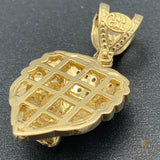 14K Yellow Gold Lion Head Pendant