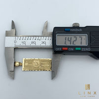 14K Gold Million Dollars Bill Pendant