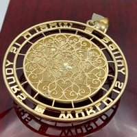 2.56” 10k Gold The World is Yours Pendant